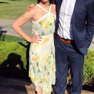 Anthropologie Cross Halter Midi Dress